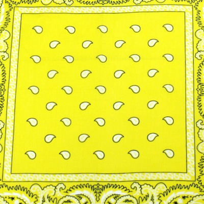 Zac's Alter Ego - Paisley Bandana - Geel/Wit